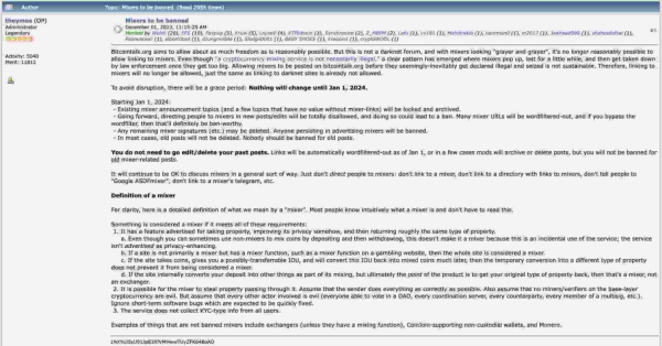 Legendary forum Bitcointalk to ban this topic from discussions Legendary forum Bitcointalk to ban this topic from discussions